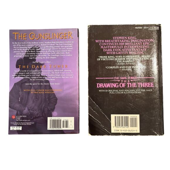 Lot of 2 Dark Tower Stephen King Books, Gunslinger, Drawing of the Three (1-2) - Picture 2 of 5